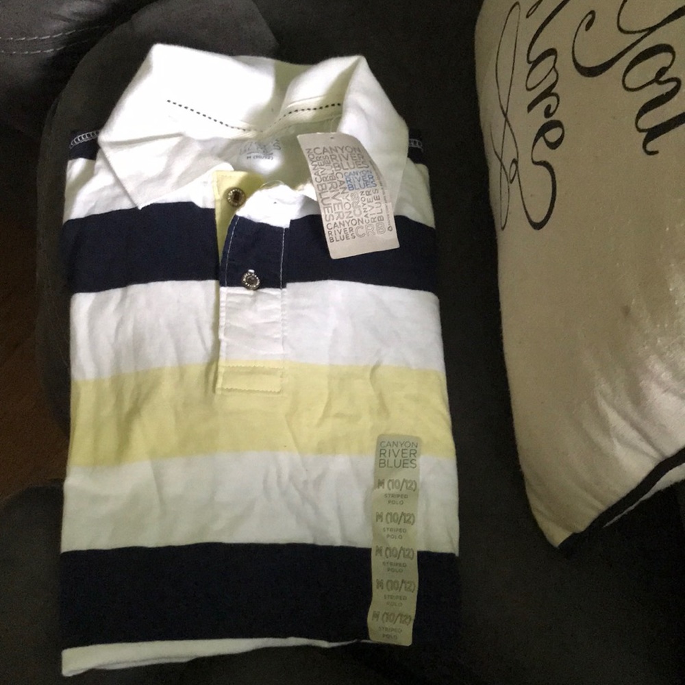 NWT canyon river blues polo